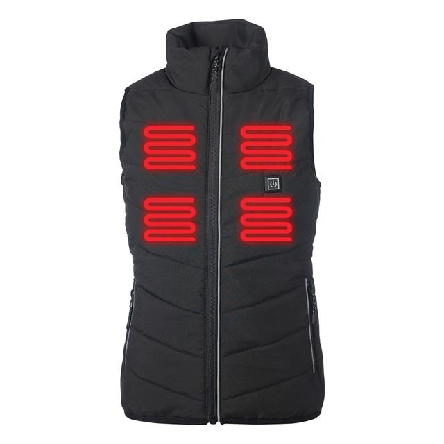 Bodywarmer HKM Cuddle Style Heating Kids Zwart