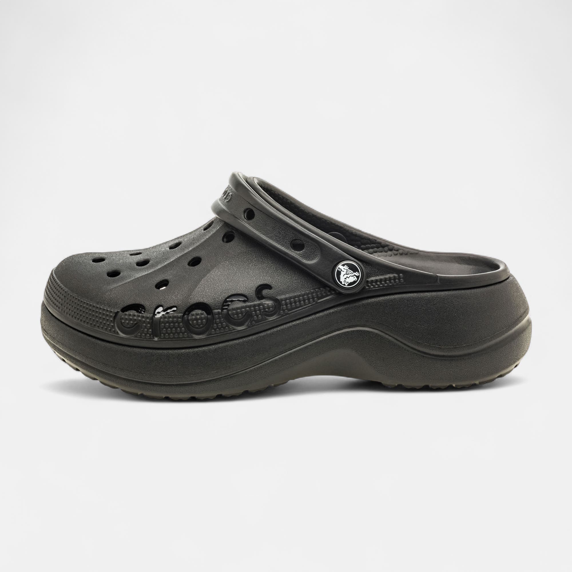 Claquettes de plage à talon compensé Femme noir