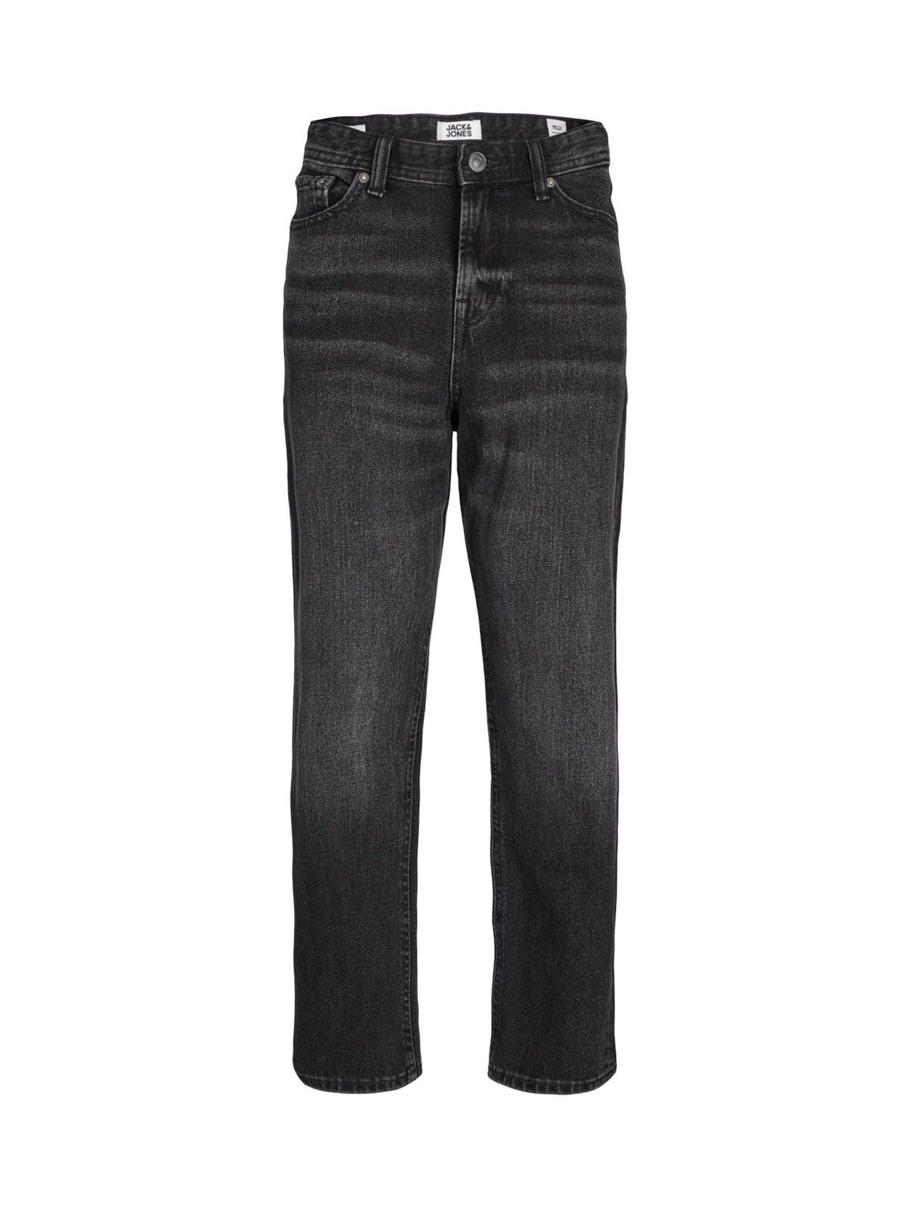 Zwart - JACK & JONES Junior Chris Relaxed Fit Black Jeans