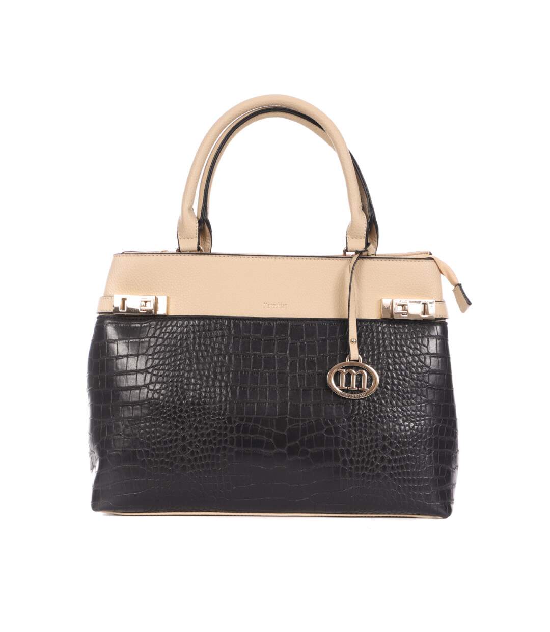 Sac à main Noir/Beige Femme Manoukian  Spacy