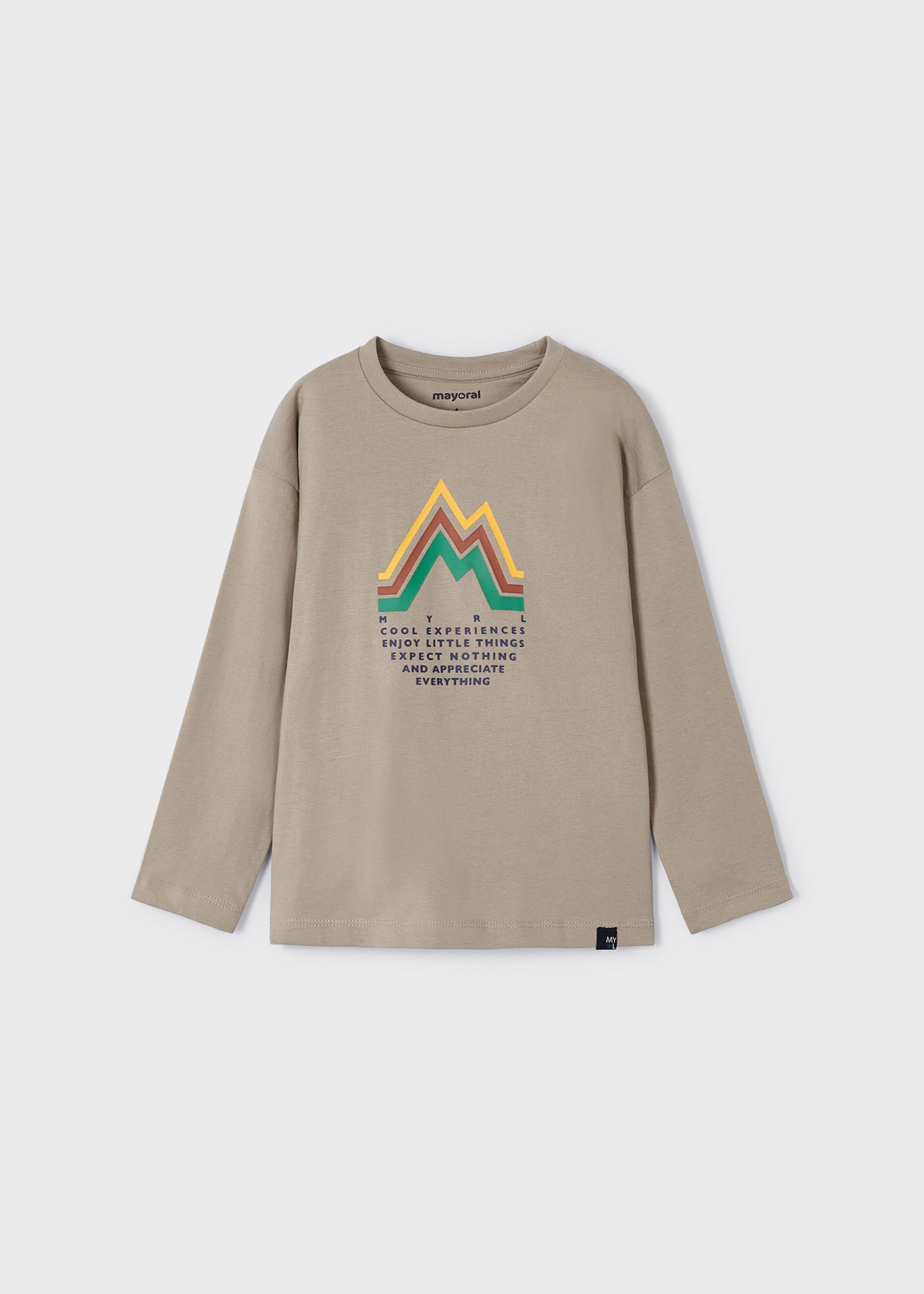 Camiseta infantil Better Cotton com ombros caídos