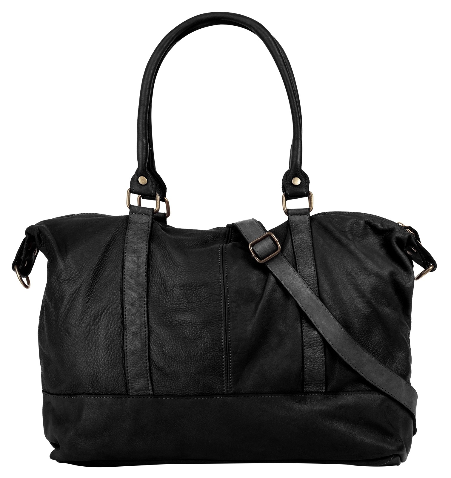 Samantha Look Reisetasche echt Leder, Made in Italy