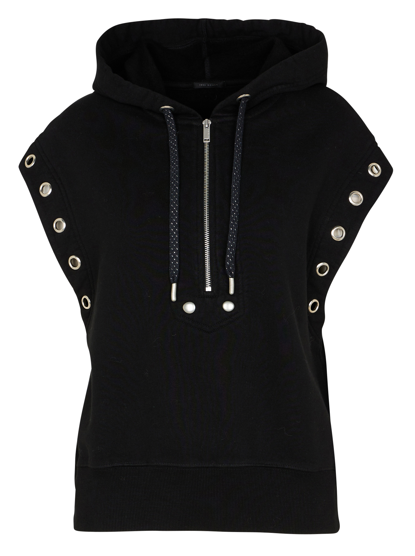 Sweat à capuche en coton | Noir