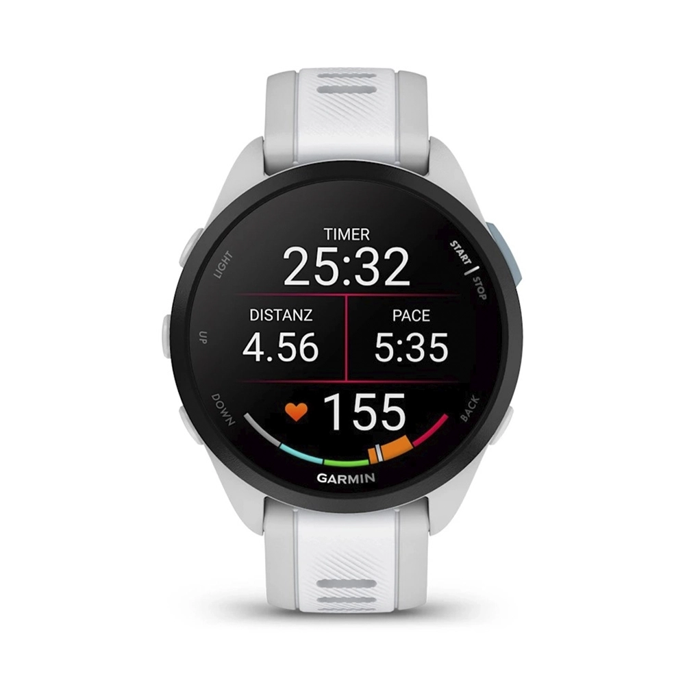 Garmin Forerunner 165 Music Sportuhr Dunstgrau/Steinweiss