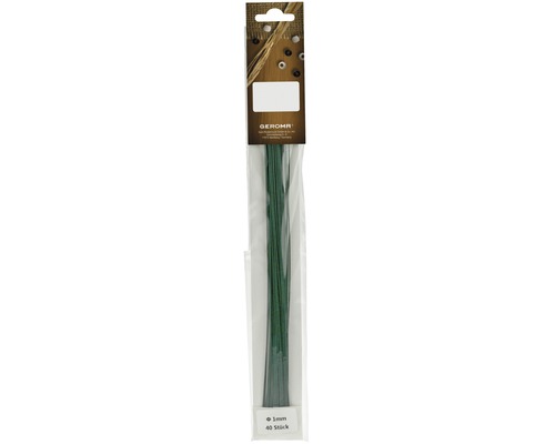 Kerstdecoratie, geverfde draadpalen, 40 stuks, groen