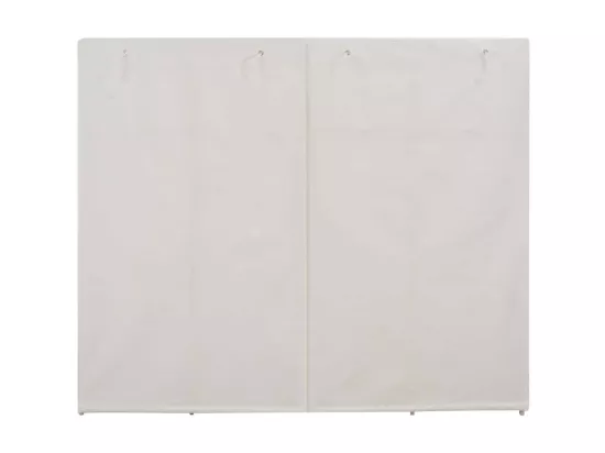 Garde-robe Blanc 200 x 40x170 Tissu