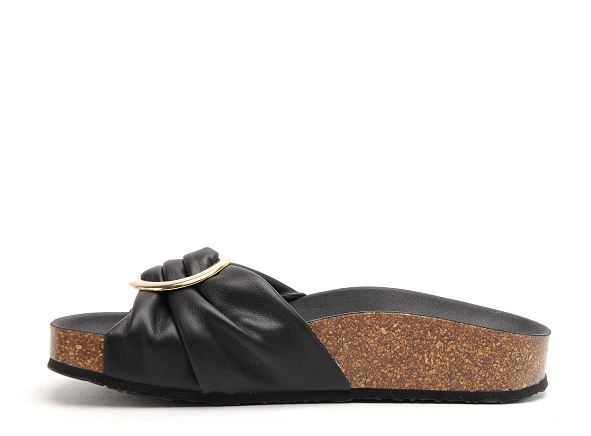 Plakton mules et sabots plats femme met honor noir
