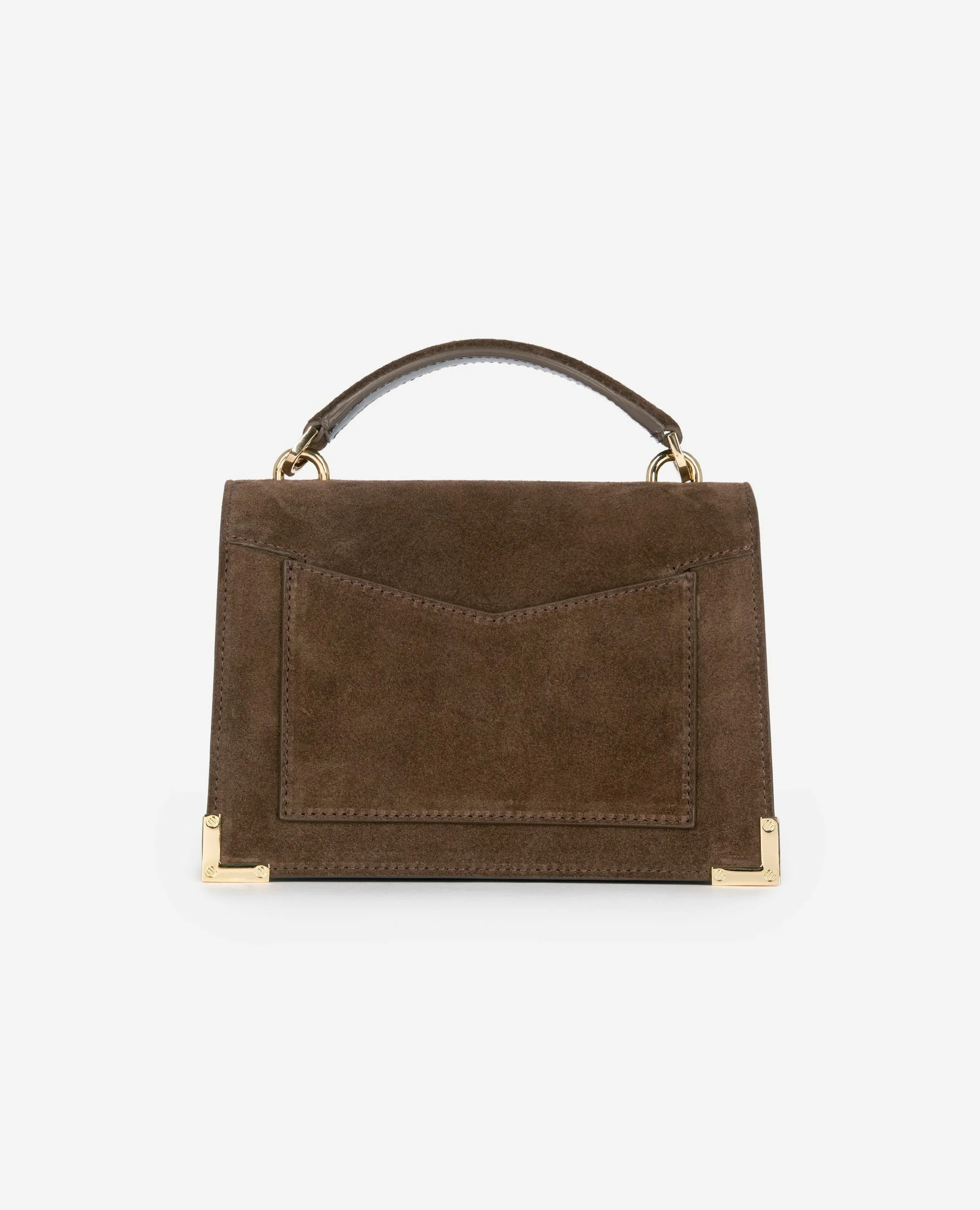 Sac Emily small en suède marron