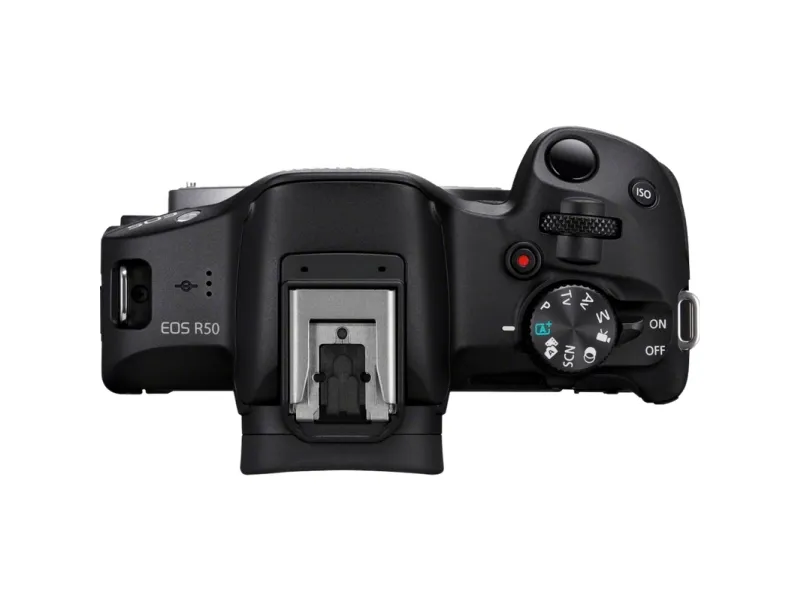 Canon EOS R50 - Content Creator Kit - digitalkamera - spejlløst - 24.2 MP - APS-C - 4K / 30 fps - 2.5x optisk zoom RF-S 18-45 mm F4.5-6.3 IS STM objektiv - Wi-Fi, Bluetooth - sort