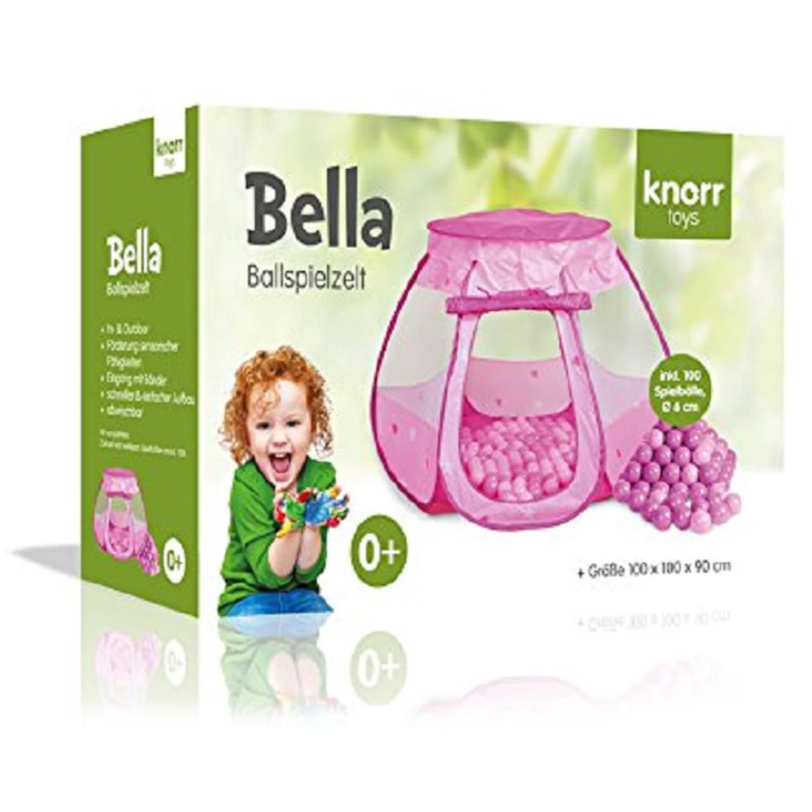 knorr toys® Spielzelt Bella mit 100 Bällen, pink