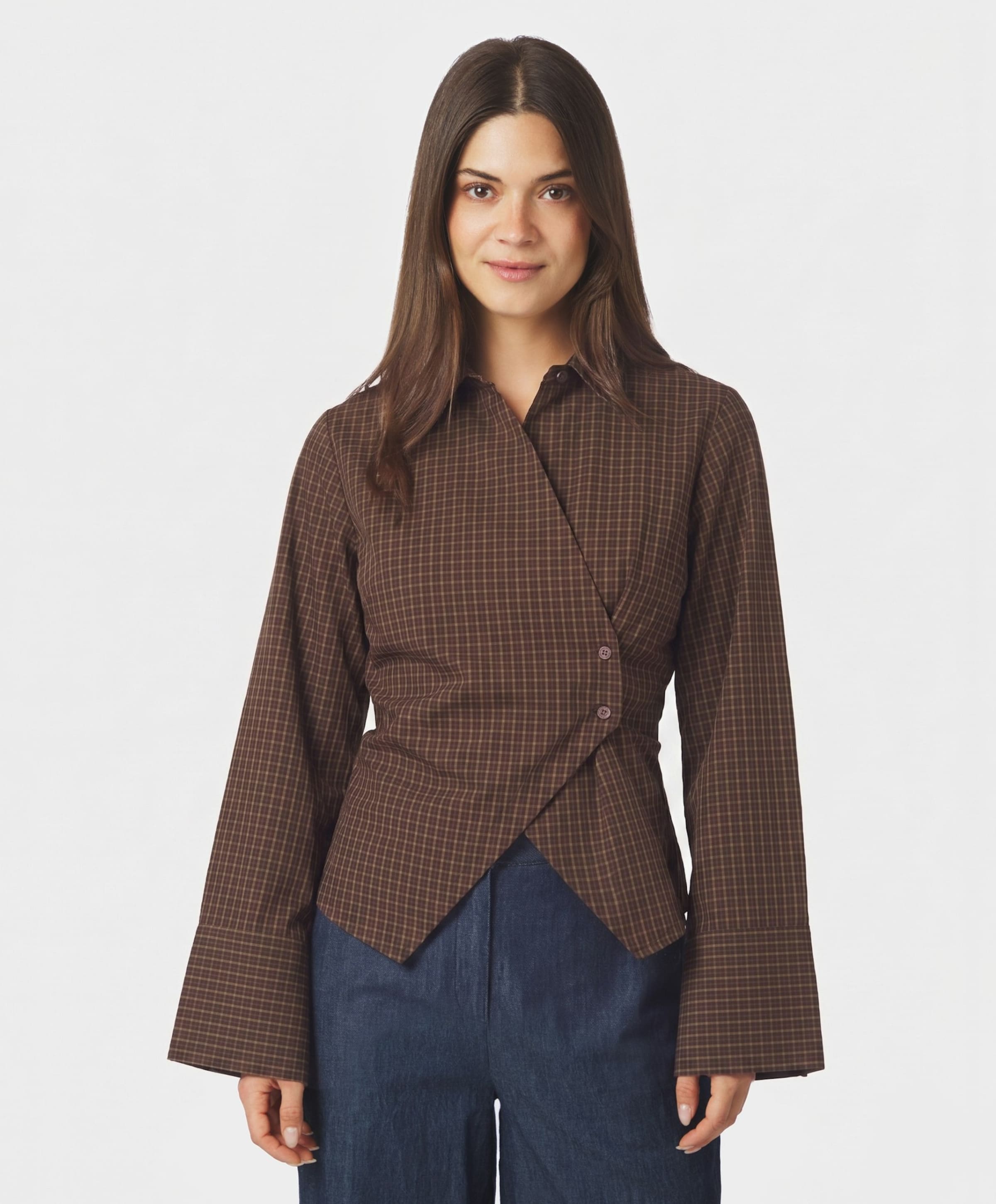 Neo Noir Dames blouse bruin