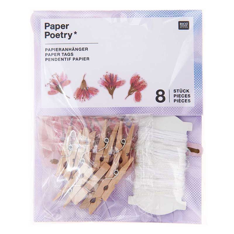 Guirlande de papier - 8 Fleurs de cerisier Rico Design