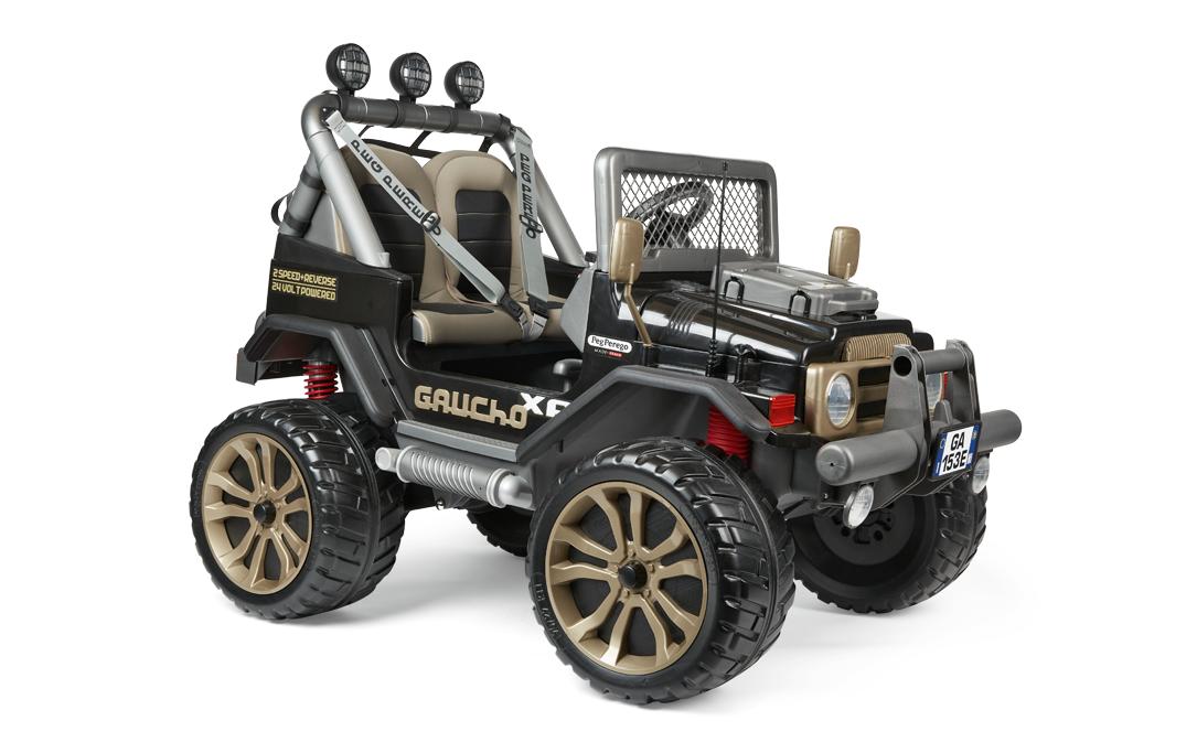 Minicar Gaucho XP Schwarz<br>Leistungsstarker, elektrischer Geländewagen für Kinder
