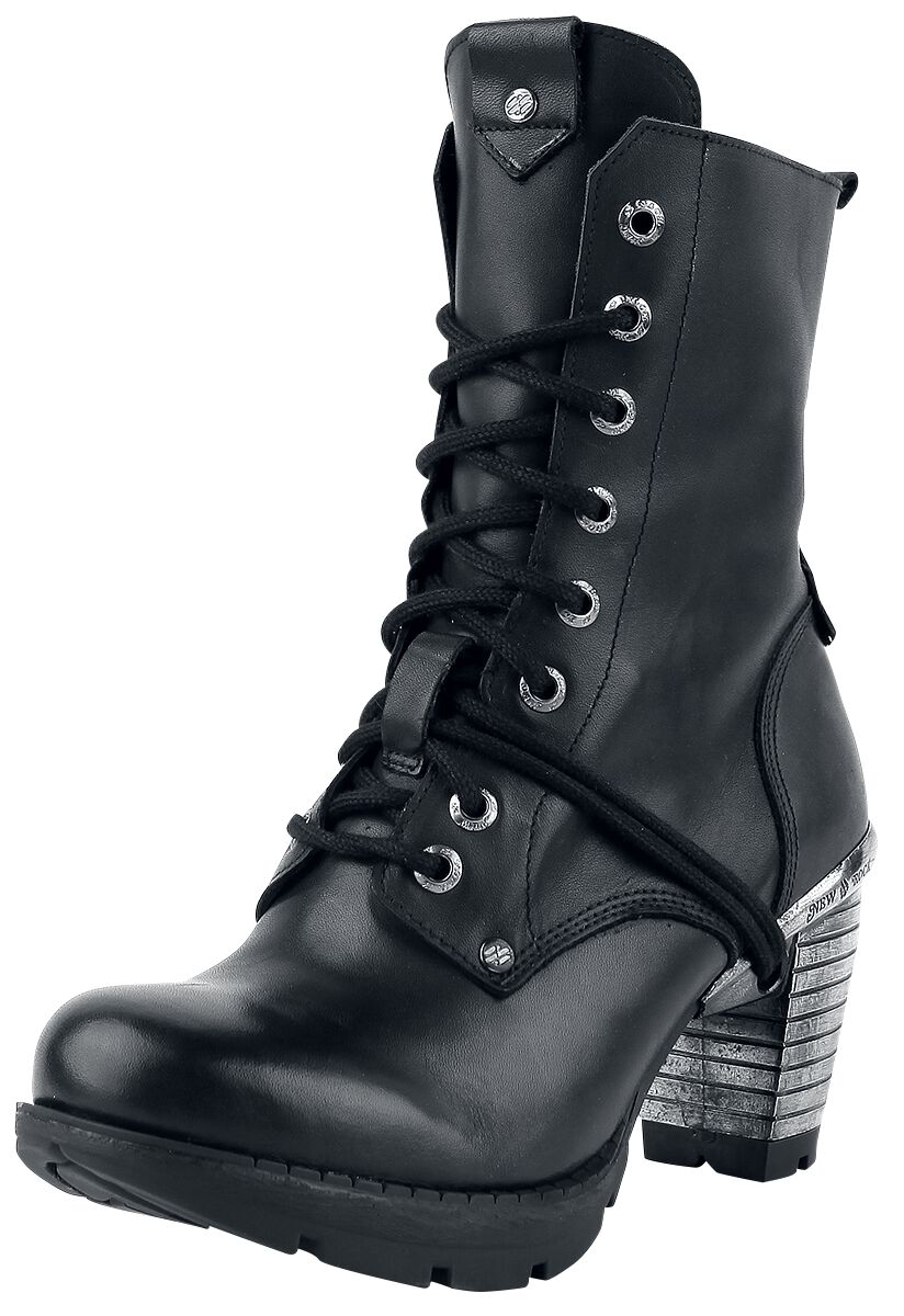 Trail Negro Tacon Acero | New Rock Bottes