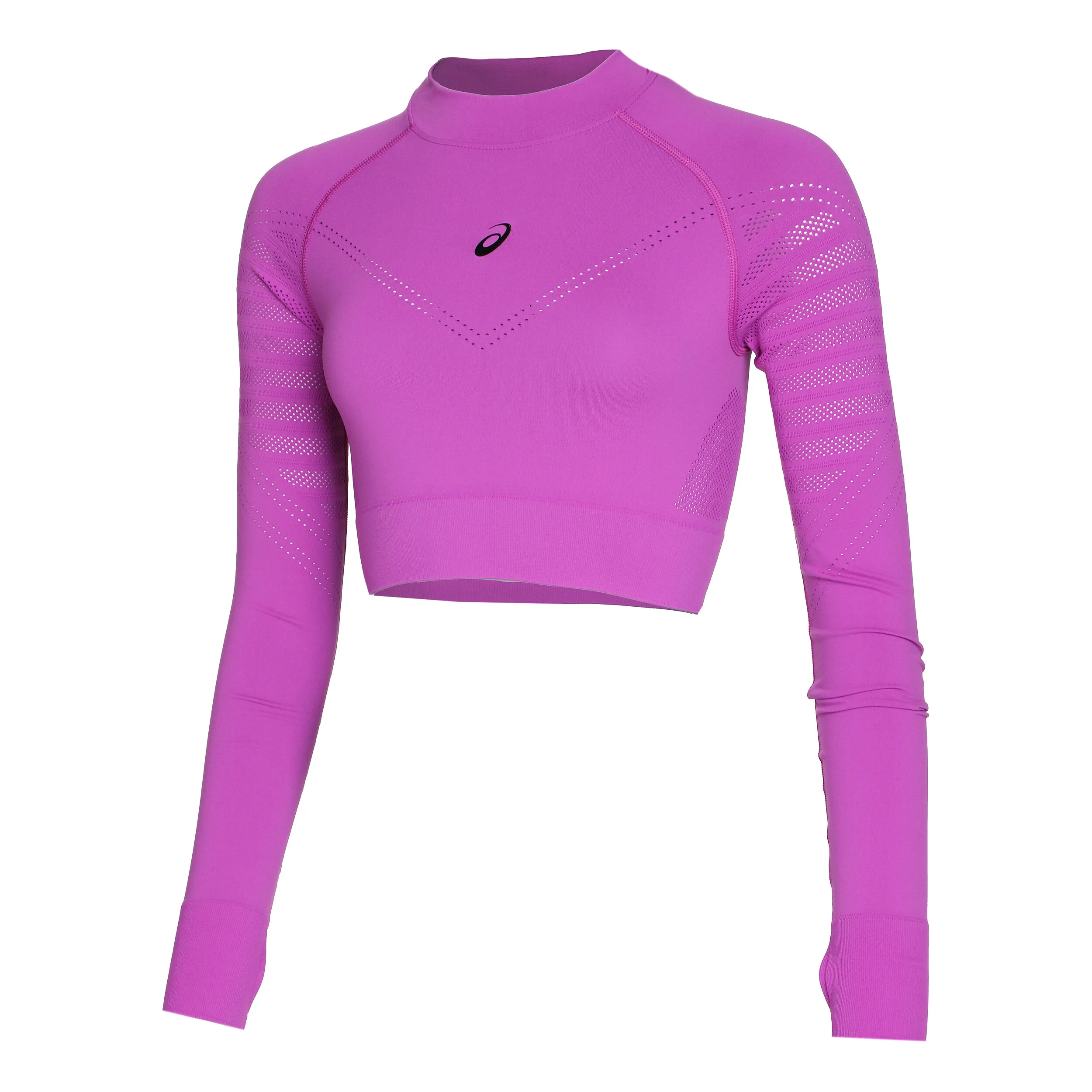ASICS Seamless Crop Top Haut Manches Longues Femmes - Violet