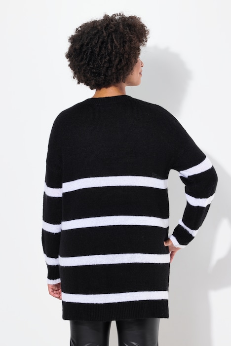 Pullover, oversized, Ringel, Langarm