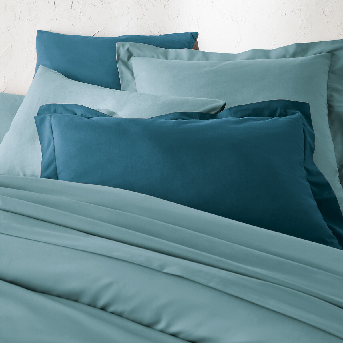 LA REDOUTE INTERIEURS<br>Effen plat laken em tergal, Cenário