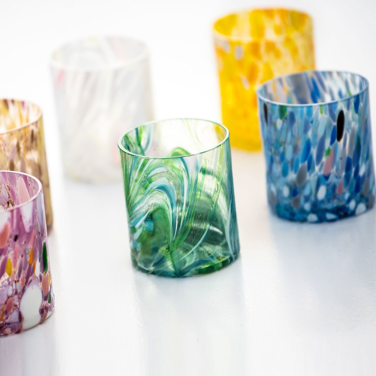 Swirl drikkeglass 35 cl, gul