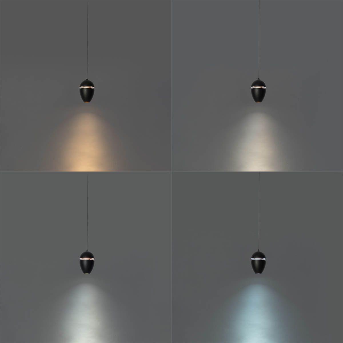Moderne hanglamp zwart voor railsysteem 1-fase incl. LED - Magnetic Eggy