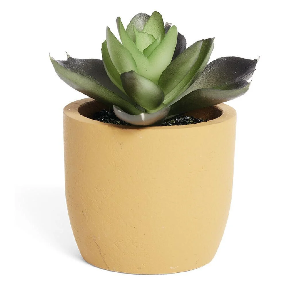 Plante artificielle dans pot en pierre - 4 modèles