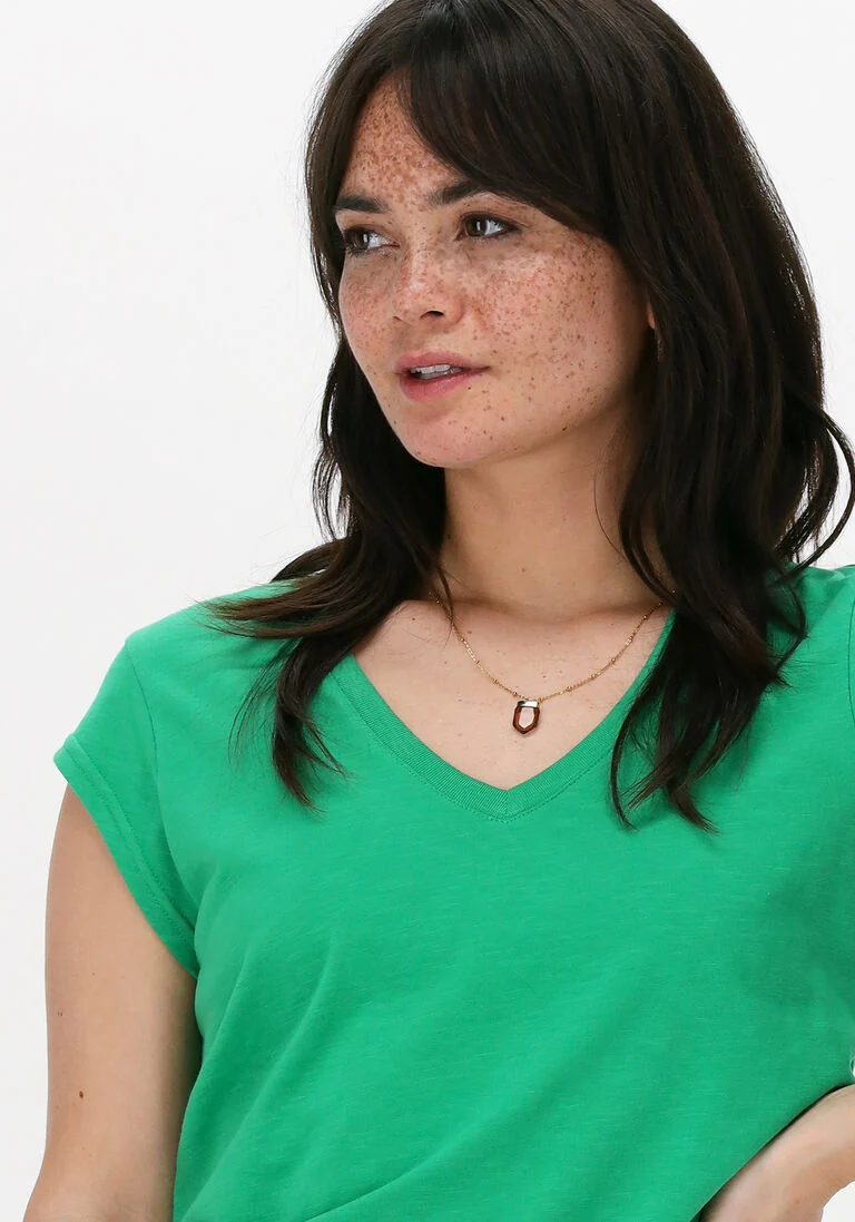CC HEART groene cc heart t-shirt basic v-neck t-shirt