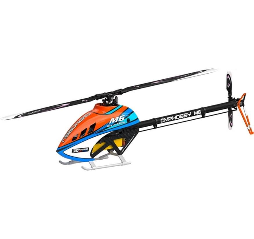 Helikopter M6 Cosmic-Orange Bausatz und Rotorblätter<br>M6 vielseitiger Modellheli