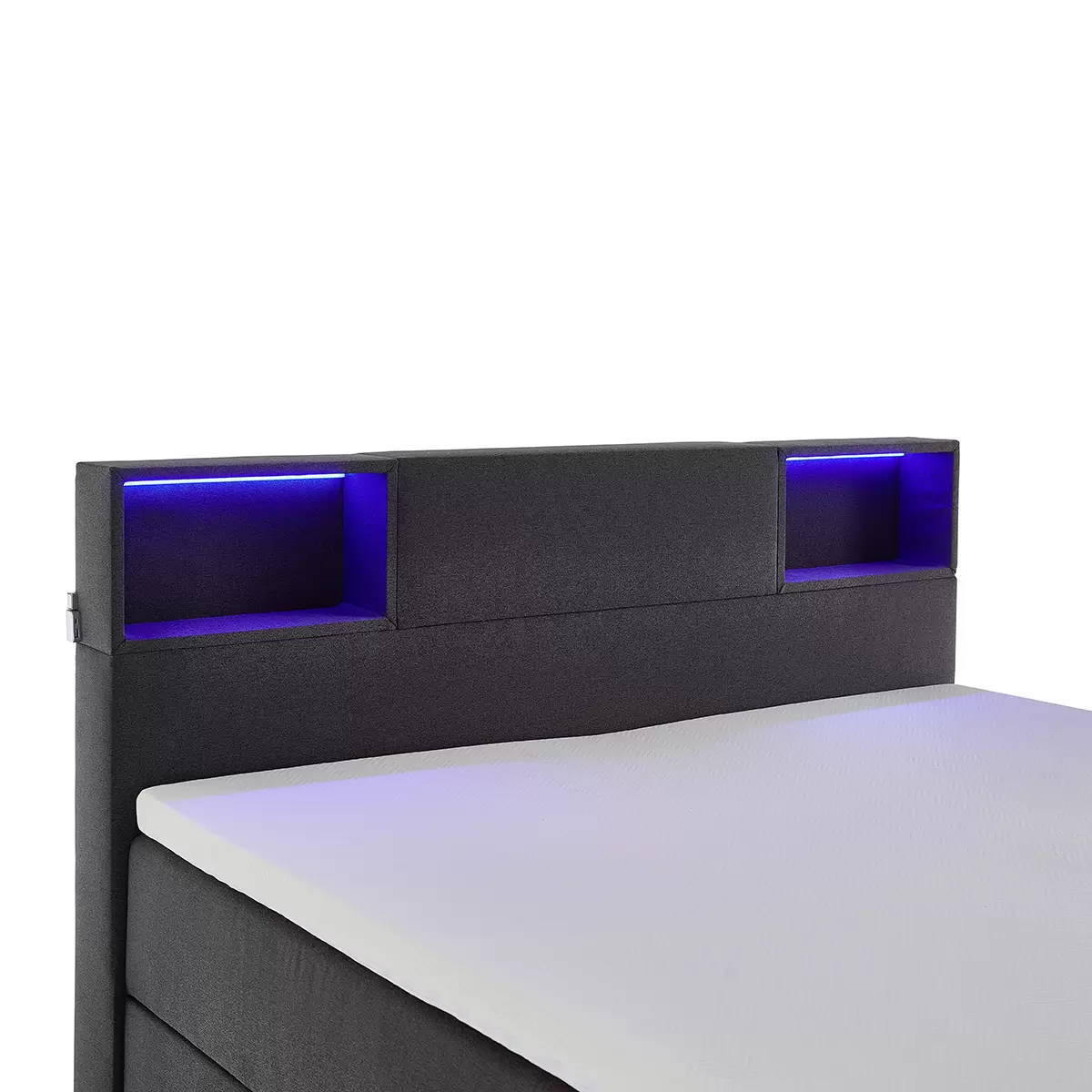 Boxspringbett Caja 180x200 Anthrazit