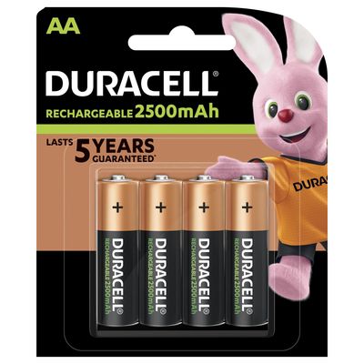 DURACELL Ultra DX1500 - 4 piles alcalines rechargeables - AA HR6