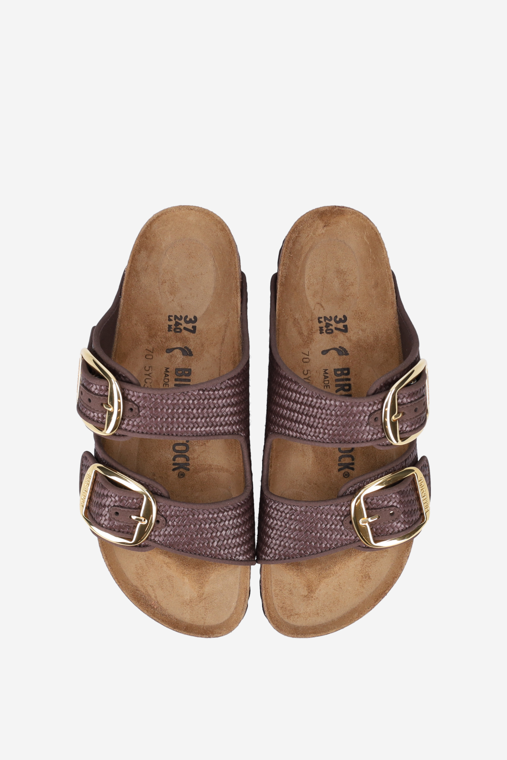 Arizona big buckle raffia sandals