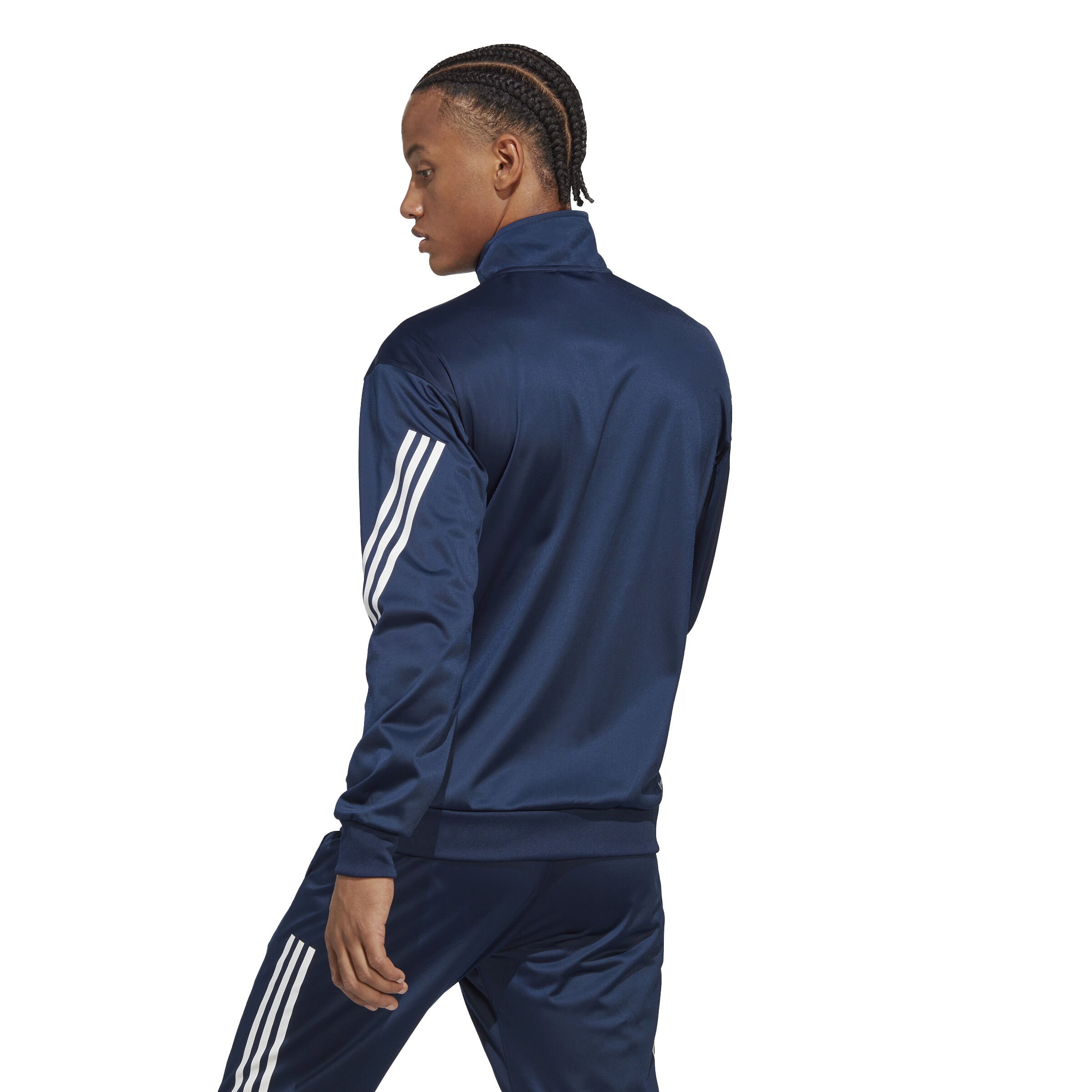 adidas 3-Stripes Knit Veste De Survêtement Hommes - Bleu Foncé , Blanc