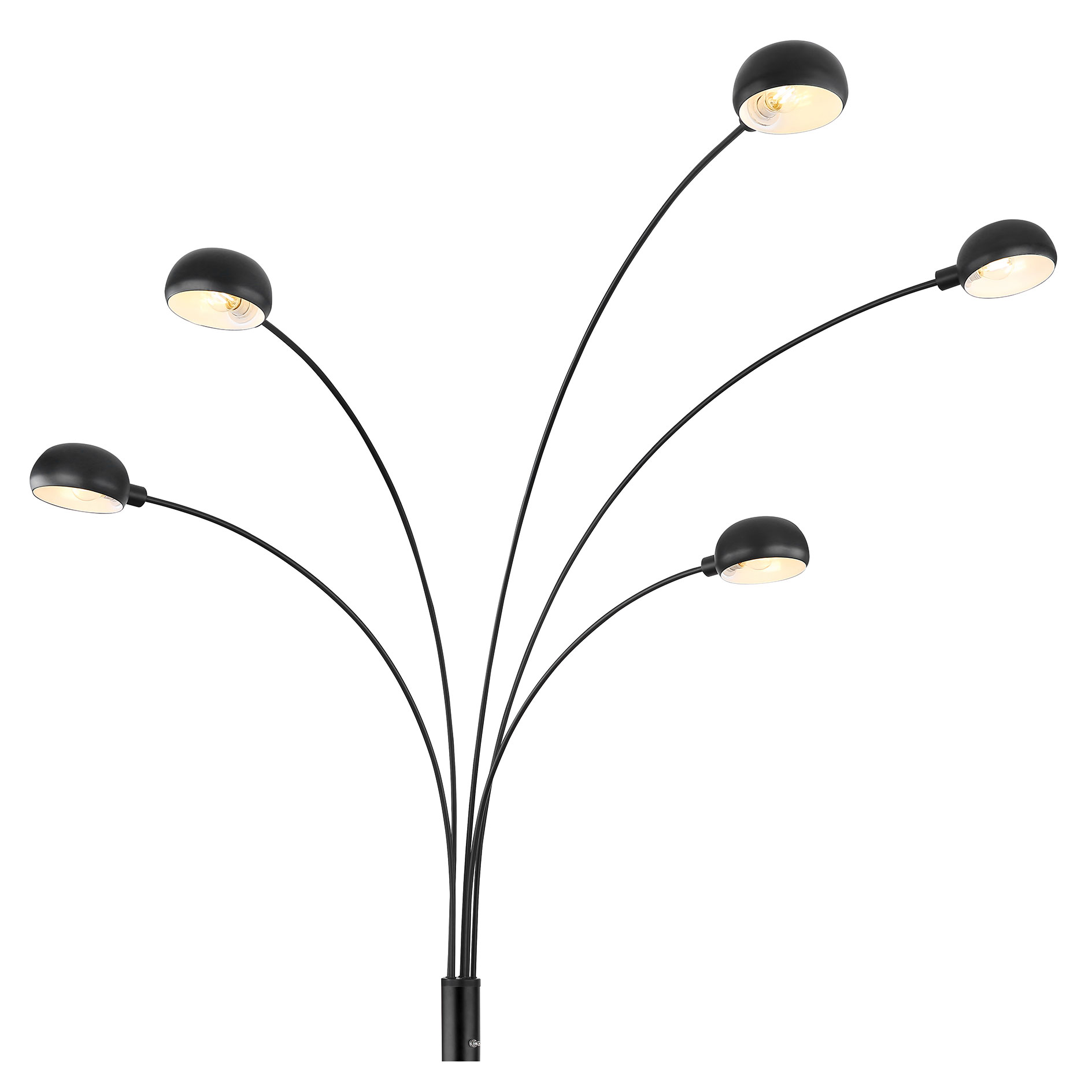 Stehleuchte - schwarz matt - 130 cm