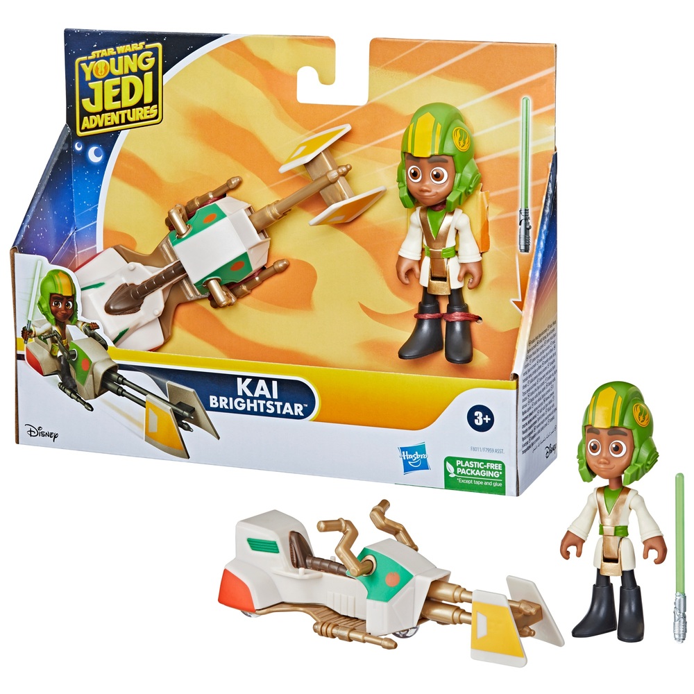 Star Wars Young Jedi Brightstar Figur & Speeder Bike