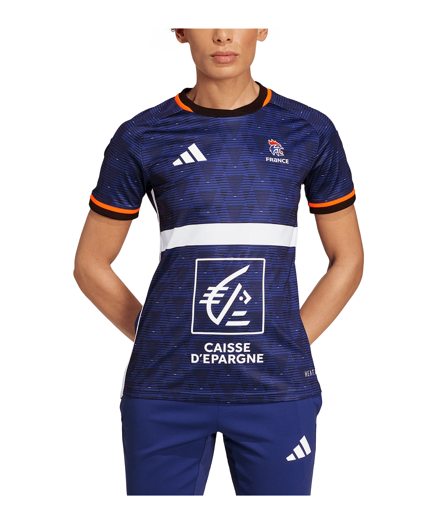 adidas Team France HB Trikot Damen Blau