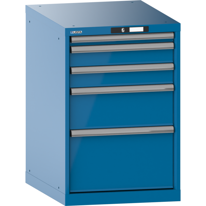 Armoire à tiroirs Lista 27x36E H 85 x L 56,4 x P 72,5 cm avec plusieurs tiroirs Key Lock