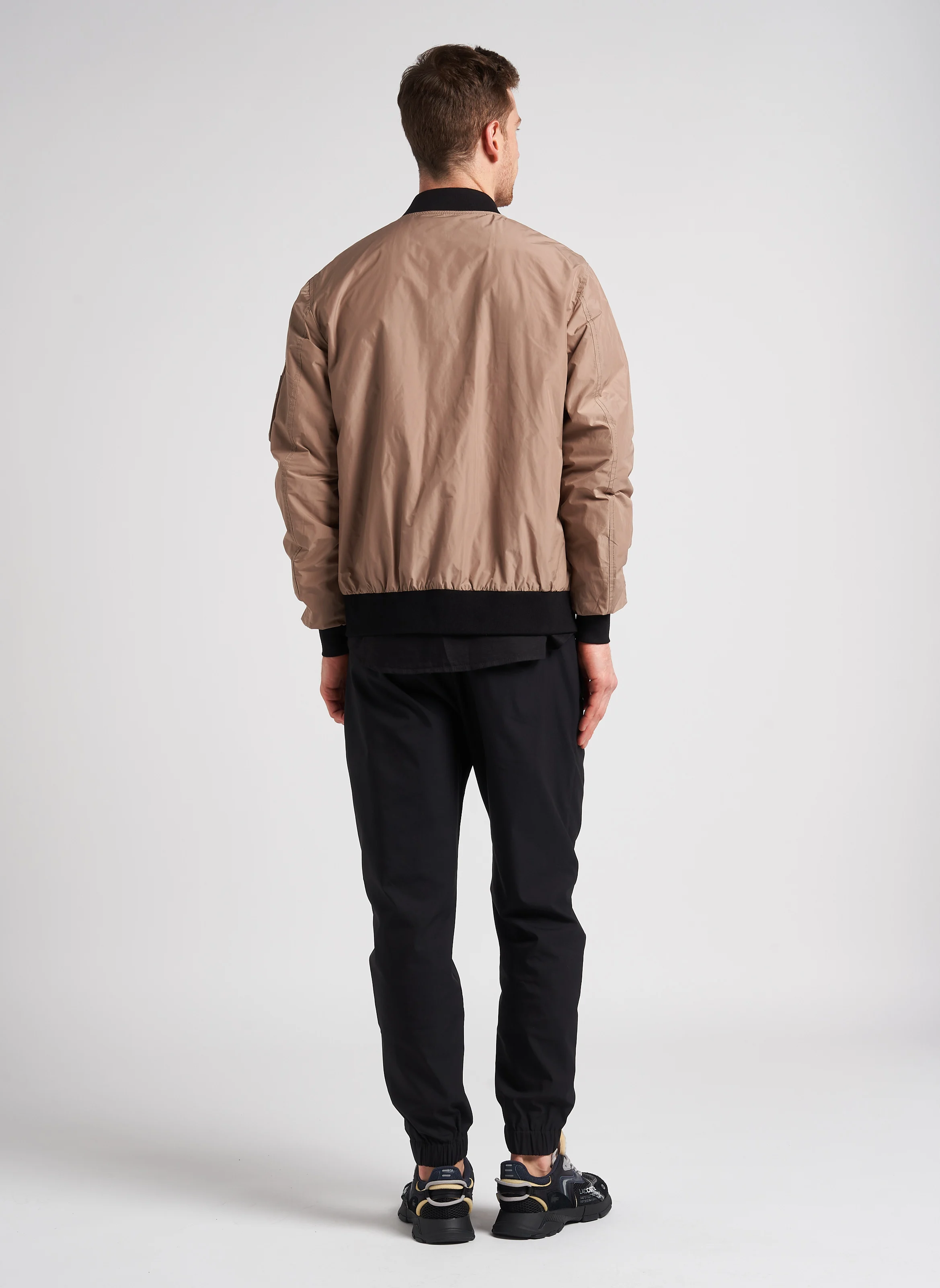 MA1 - Bomber col teddy regular-fit zippé | Beige