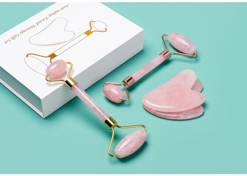 Coolkiss - Stenen gezichtsschraper / Rollermassager / Set (verschillende ontwerpen)