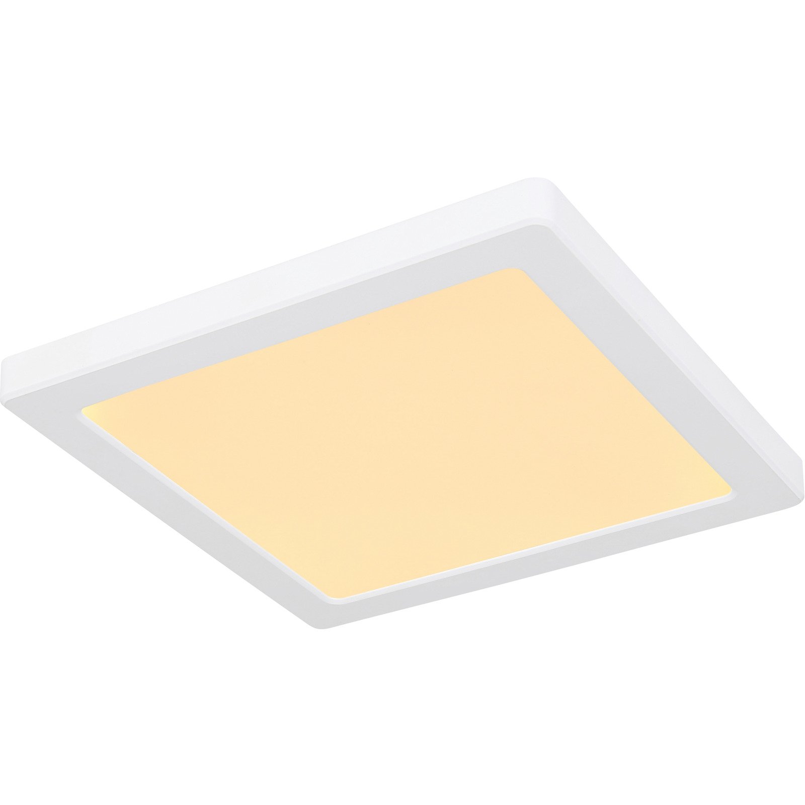 LED-Deckenleuchte Lasse eckig, weiss