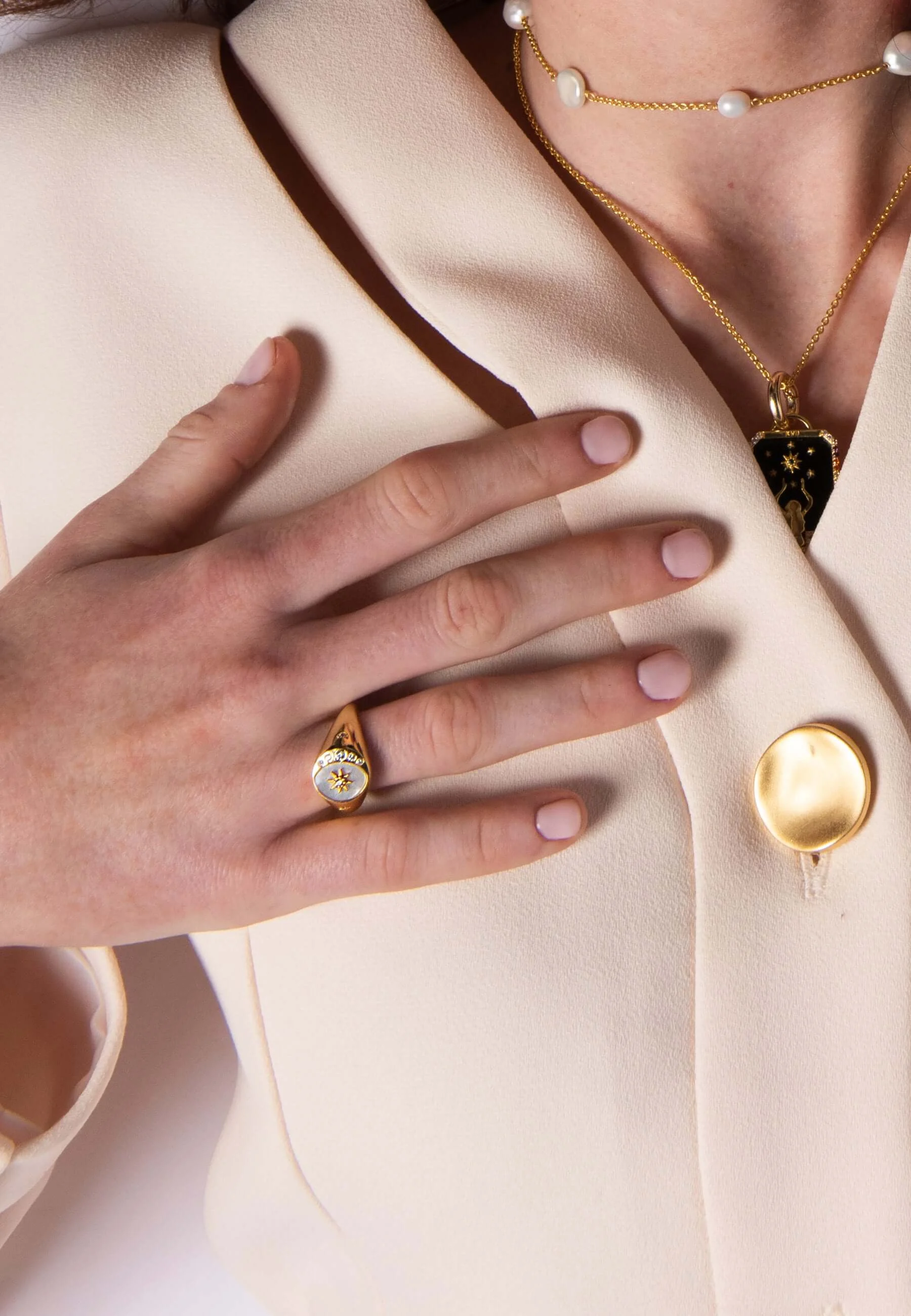 CELESTIAL SIGNET - Bague à cachet | Doré