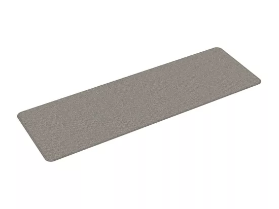 Tapis de couloir aspect sisal argenté 50x150 cm