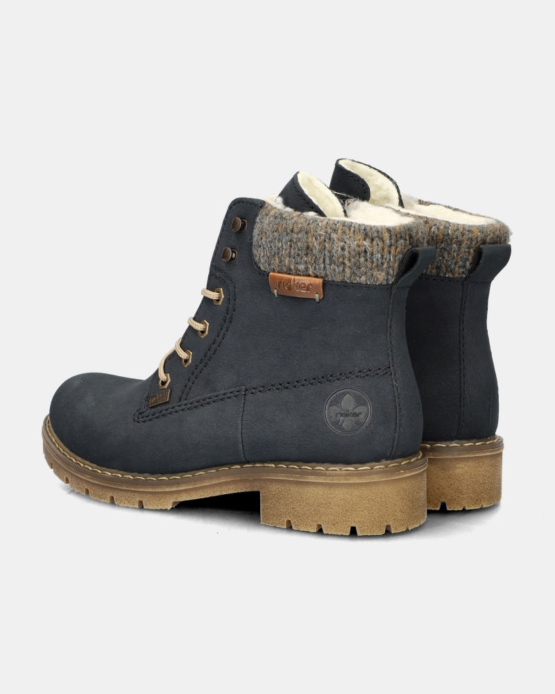 Rieker Veterboots  - blauw