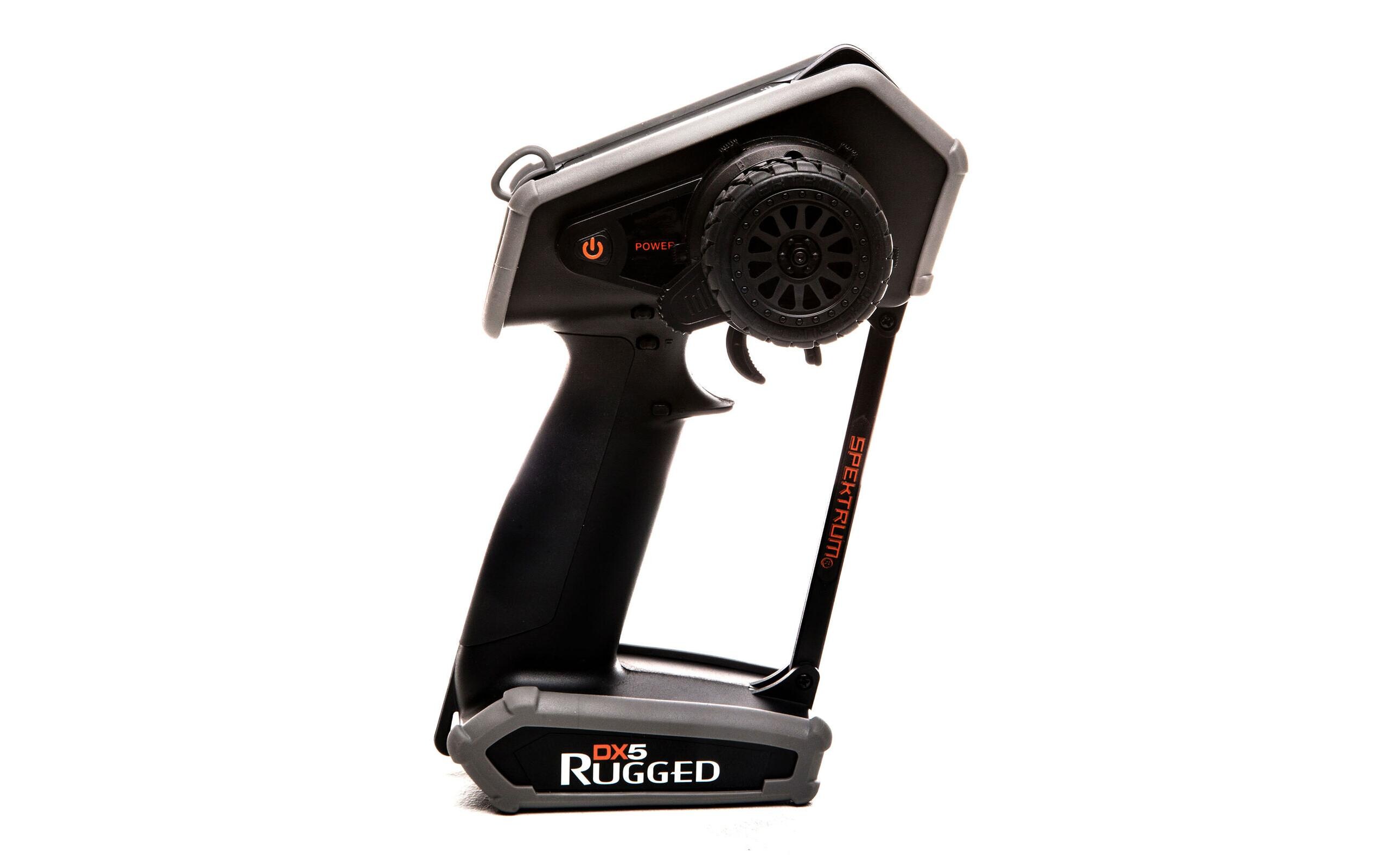Fernsteuerung DX5 Rugged DSMR mit SR515<br>Solider 5-Kanal Sender für RC Fahrzeuge