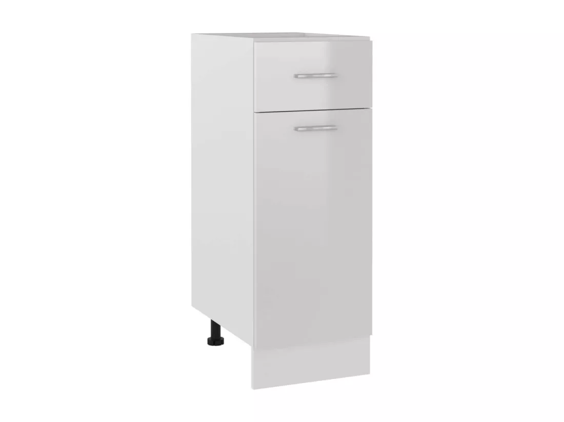 Meuble bas de cuisine Blanc brillant 30x46x81,5