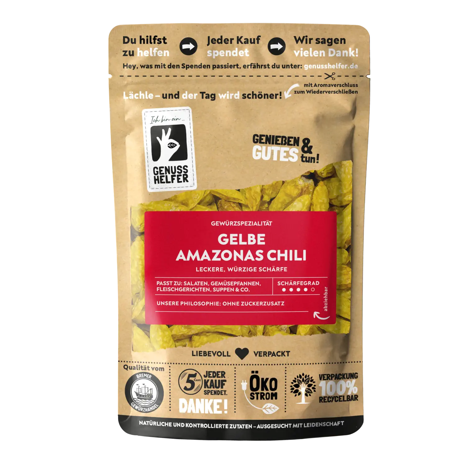Amazonas Chili, gelb, ganz