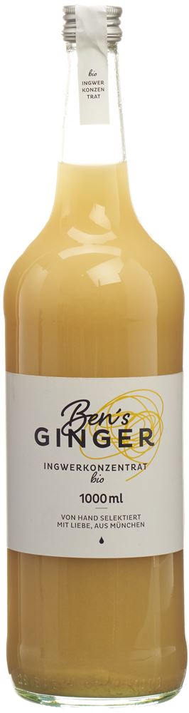 BEN'S GINGER Ingwerkonzentrat Konz Bio Fl 1000 ml