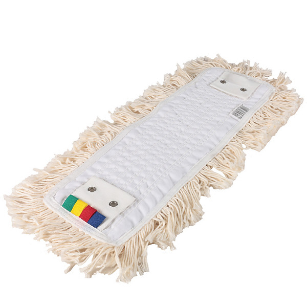 Frange polycoton pour système de lavage à plat à poches et à languettes 43 cm