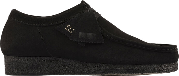 Clarks Originals Wallabee Black Sde, G, 7 Black suede