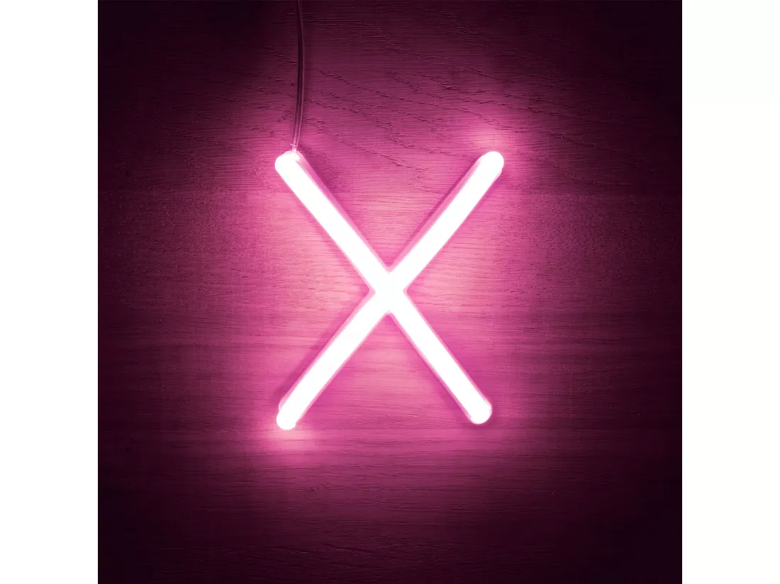 Lettres Néon LED Rose X Rose