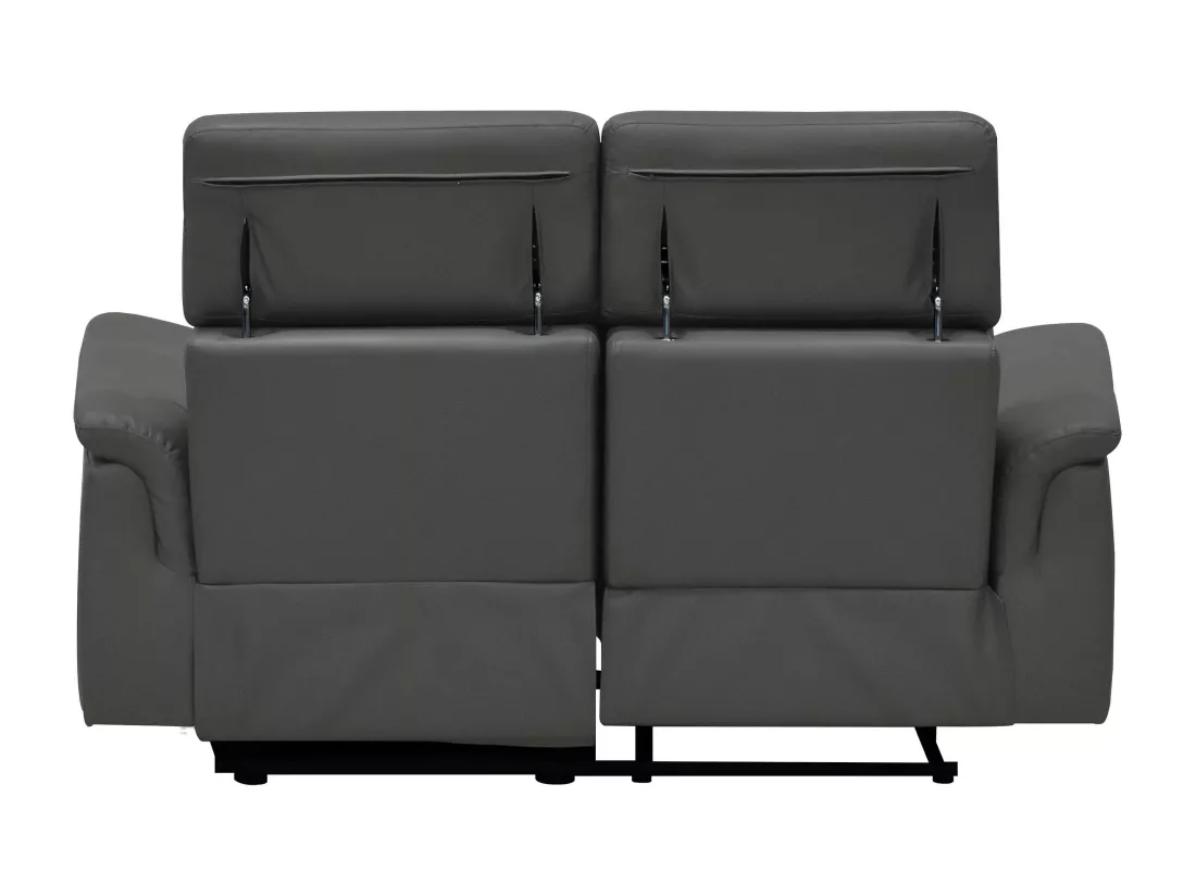 Pareli | Canapé 2 places avec fonction électrique en PU noir