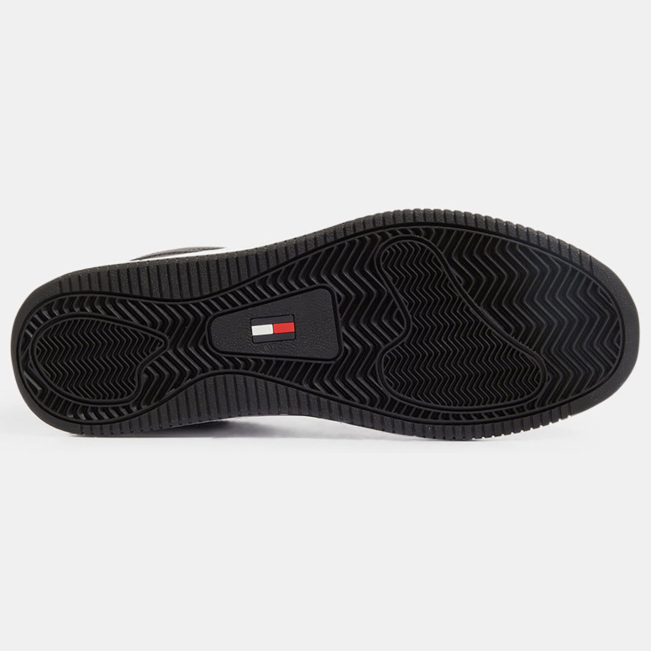 Tommy Jeans Baskets en Cuir blanc/noir