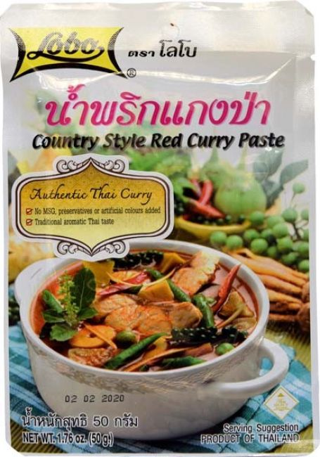 Lobo Rode Landelijke Style Rode Currypasta 50g